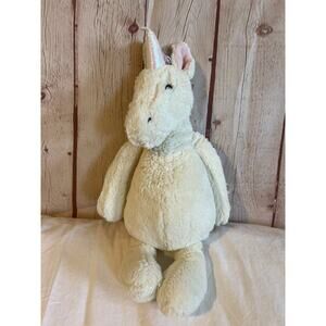 Jellycat Unicorn Plush 12" White with Pink Hair Stuffed Animal Toy Lovey